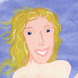 Wassermann“ Sternzeichen (Aquarell, Tempera, Buntstift)