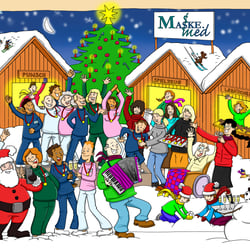 Weihnachtskarte 2019 für die Firma Maskemed, Berlin