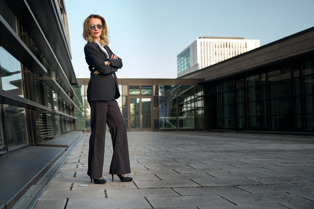 Businessportrait mit Perspektive