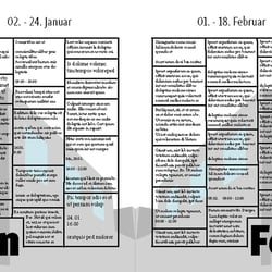 „die fabrik“ Monatsprogrammbroschüre innen