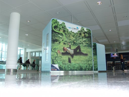 b.a. launcht Kampagne von napcabs am Münchner Flughafen