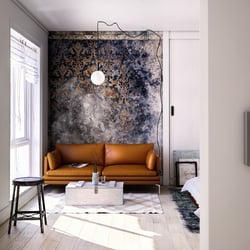 A bedroom, work space or a combination of both