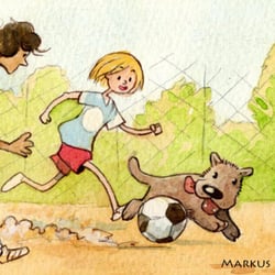 Schulbuch- Fussball