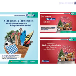 RMV – Rhein-Main-Verkehrsverbund: Kampagnen Entwicklung.