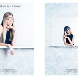 Veröffentlichung im Trend Prive Magazine  „Jewel in a window“ Photography Marisa Fernandes Photography Model Lea Goebel MODELWE
