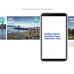 Zoosponsoring-Kampagne der Zürcher KantonalBank (Print, Film, SocialMedia)