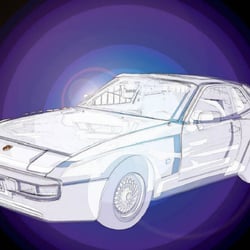 Illustrator/Photoshop: Porsche 944