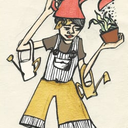 Magazinillustration „Pflanzenliebe“