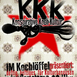 Poster, Anzeige für Konspirative Küchenkonzerte