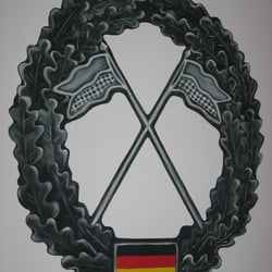 Wandbild in der Kaserne in Füssen