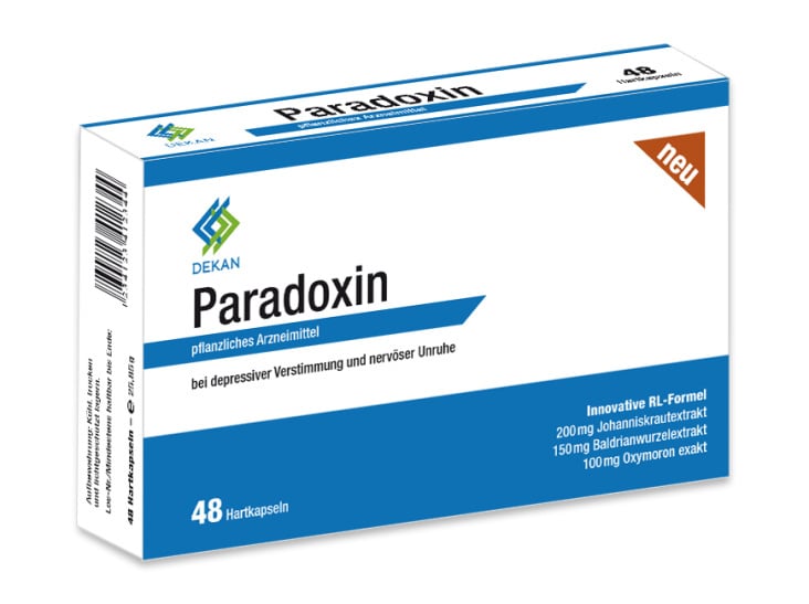 Verpackung für Fake-Medikament »Paradoxin«