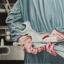 Universal Pictures VII »MERCEDES«. 2004-Acryl auf Leinwand  100×200-2teilig