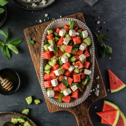 Wassermelonensalat mit Feta