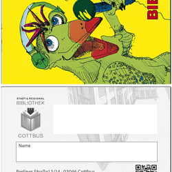 02 neu _ Nutzerkarte Kids, Stadt- u. Regionalbibliothek Cottbus 2022