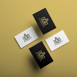 Logo Design für Fotograf Mockup Visitenkarten | Kundenprojekt