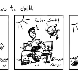 Strip „Chill sometimes“