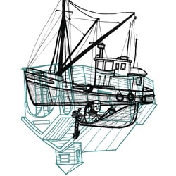 illustrationsreihe zu „gone to water“ // visualisierung der fortschreitenden demenz des hauptcharakters durch schlüsselszenen