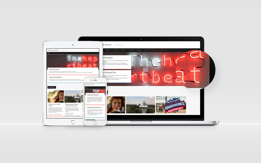 Web-Redesign für Saatchi & Saatchi / Saatchi & Saatchi Pro