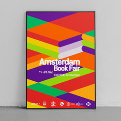 Plakat für die Amsterdamer Buchmesse