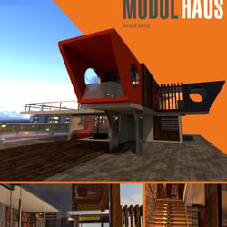 Modulhaus Plakat/Werbebanner