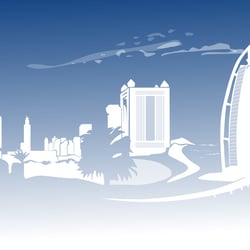 Dubai Vektorillustration