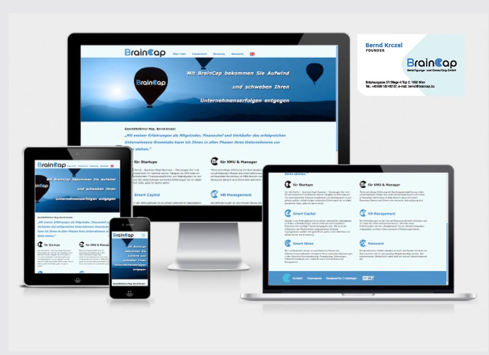 Responsive Webdesign: Design CD & Website + HTML + CSS