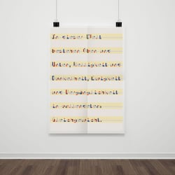 Poster Typografie