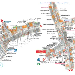 Extrahierte Quartiere für shopping guide