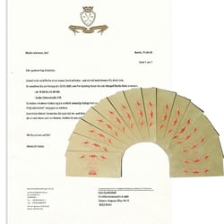 geschäftsausstattung und flyer