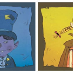 Die Knoblauchvampire-Spielkartenillustration