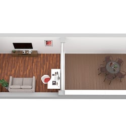 3D Grundriss des Erdgeschosses