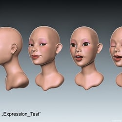 3D Girl update4 expressions (2)