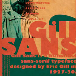 Gill SANS by spicone