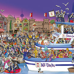Wimmelbild „StattGarde Colonia Ahoj e.V.“