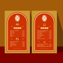Design Menu & Icon for the Prague Cafe