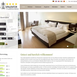 CMS Website mit Bookinginterface für das Hotel Spalentor, Basel
