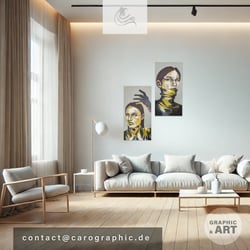 wallart pop art contemporary art gallery paintings handmade carographic by Carolyn Mielke