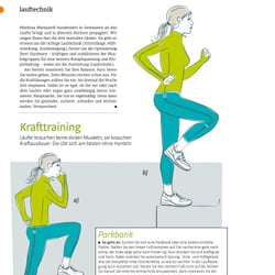 Besser laufen, Layout und Illustrationen für healthy living