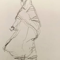 Frau am Strand