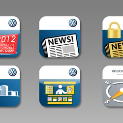 Icons für Volkswagen Apps