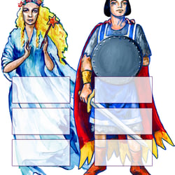 Illustration zum Thema Wunsch / Schutz