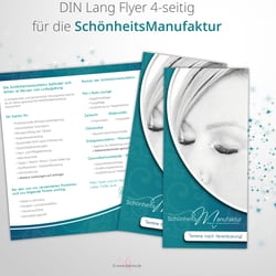 Flyerdesign DIN lang – vierseitig