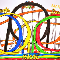 Inktober-21 Tag 19  – Thema:Loop.Ich vermisse den Olympia-Looping.