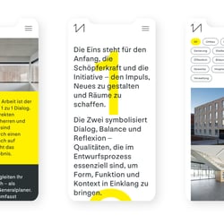 121 Architekten Mobile Screens