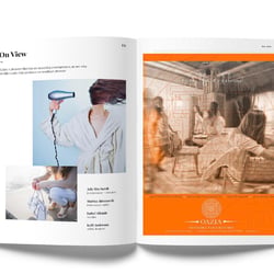 Gestaltung einer Anzeige in einem Magazin für Oazia Resorts Bali