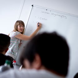 Reportage work for SchlaU Schule (refugee school based in Munich)