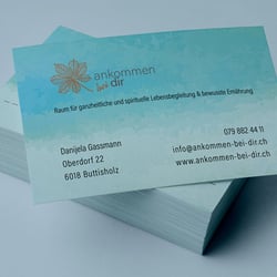 Visitenkarten für ankommen bei dir