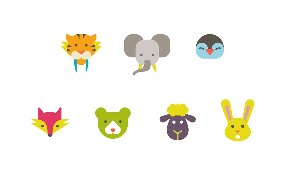 Icons Tierköpfe