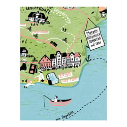 Insel karte Illustration