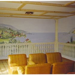 Wandmalerei in Wohnzimmer